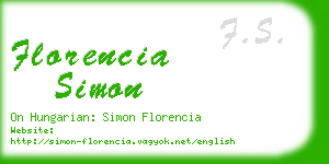 florencia simon business card